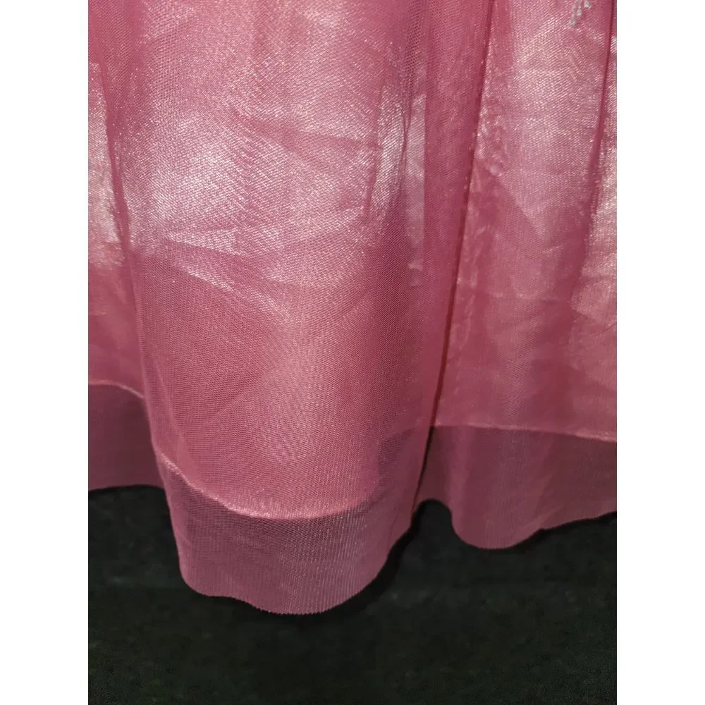 Jona Michelle Girls sleeveless‎ Dress Strawberry Embroidered Size 12